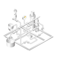 Isometric Design Concept Oil And Gas Industry