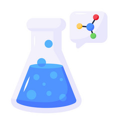 A Modern Flat Icon Of Chemical Bonding