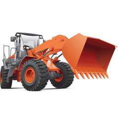 Orange Front End Loader