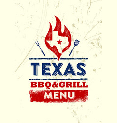 Texas Restaurant Grill And Bbq Menu Design