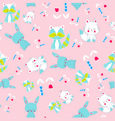 Colourful Critters Seamless Repeat Pattern