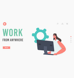 Work From Anywhere Landing Page Template Remote