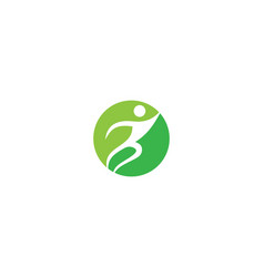 Healthy Life And Human Sport Run Logo Design