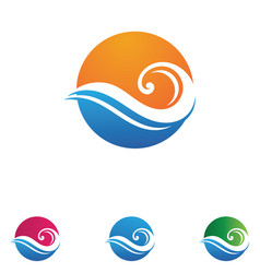 Wave Water Beach Logo