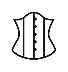 Corset Icon Black Line Art