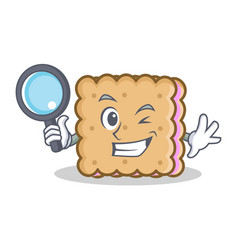 Detective Biscuit Cartoon Character Style