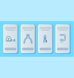 Set Line Pliers Tool Drawing Compass Roulette