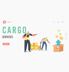 Cargo Services Landing Page Template Worker