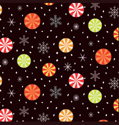 Christmas Candy Peppermint Seamless Pattern