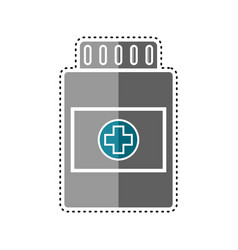 Dotted Line Pill Bottle Icon