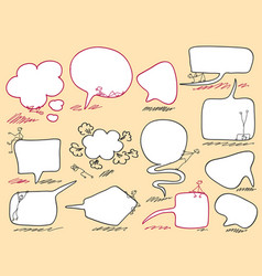 Hand Drawn Speech And Thought Bubbles