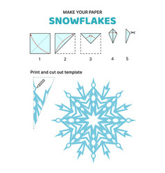 How To Make Papercraft Snowflake Paper Template