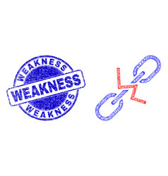 Distress Weakness Stamp And Hatched Irregular Mesh