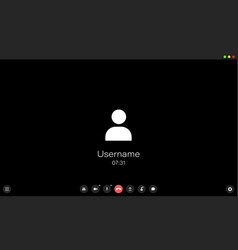 Online Conference Concept Video Call App Mockup