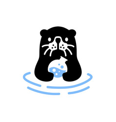 Sea Otter Lab Laboratory Logo Icon