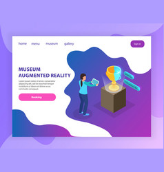 Augmented Reality Museum Landing Page