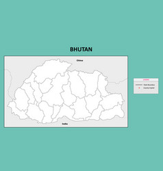 Bhutan Map State And District Map Of