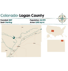 Map Logan County In Colorado