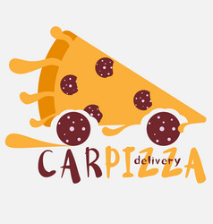 Pizza Car Dripping Cheese Original Delivery