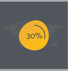 30 Percent Chart Symbol Percentage Infographic