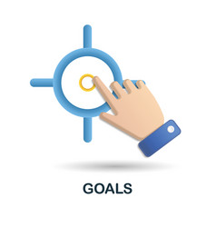 Goals Icon 3d From Performance Collection