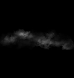 Smoke Fog White Clouds On Black Background