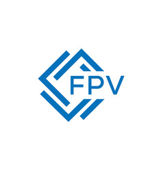 Fpv Letter Logo Design On White Background