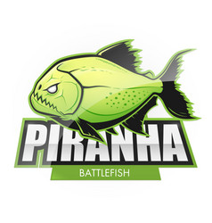 Acid Green Piranha Logo