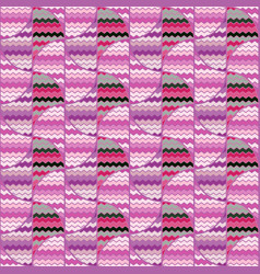 Hand Drawn Tribal Wave Lines Seamless Pattern