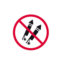 No Fireworks Prohibited Sign Forbidden