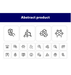 Abstract Product Line Icon Set