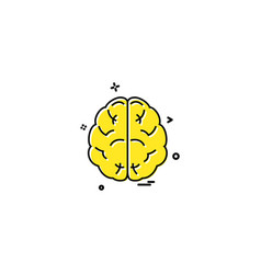 Brain Divide Inkcontober Sains Icon Design