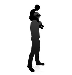 Father And Child Family Silhouette