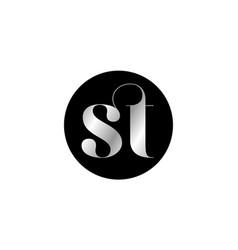 St Brand Name Typography Monogram