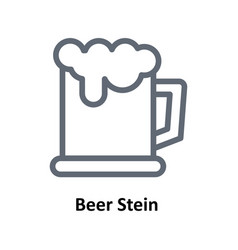 Beer Stein Outline Icons Simple Stock I