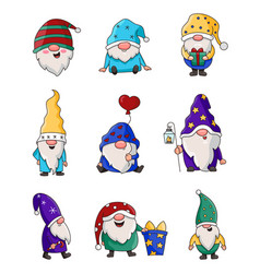 Cute Christmas Gnome Merry New Year Holiday