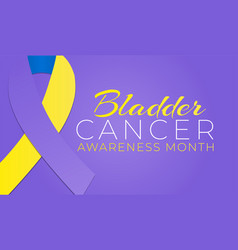 Purple Bladder Cancer Awareness Month Background