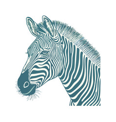 Zebra African Animal Icon Isolated