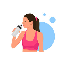 Image Of Woman Drinking Water