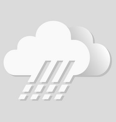 Isolated Object Weather Icon Cloudy Rainny