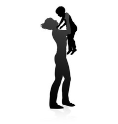 Mother And Child Family Silhouette