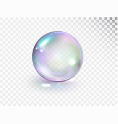 Rainbow Transparent Soap Bubble Isolated