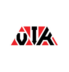 Vik Triangle Letter Logo Design