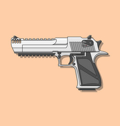 Desert Eagle Gun Handgun Fire Weapon Flat