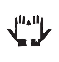 Hand Read Book Icon Logo