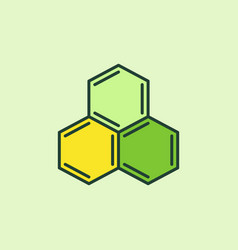 Hexagon Chemical Molecule Formula Concept Colored