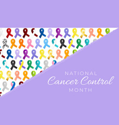 National Cancer Control Month Background