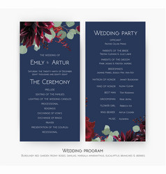 Wedding Party Amp Ceremony Program Card Design