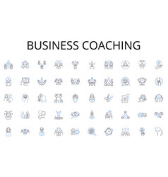 Business Coaching Line Icons Collection