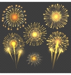 Celebratory Gold Firework Salute Burst